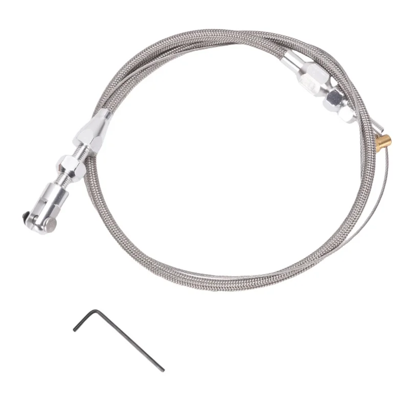 

Throttle Cable Stainless Steel Adjustable High Strength Rustproof Universal Fit For Most Accelerator Pedals 36 Inch