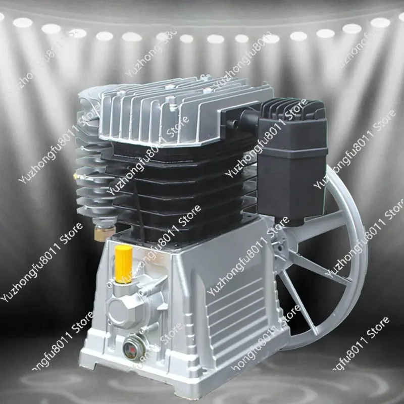 High-efficiency Double-cylinder Piston Air Compressor Head Air Compressor Industrial Grade Air Compressor Pump Head Assembly