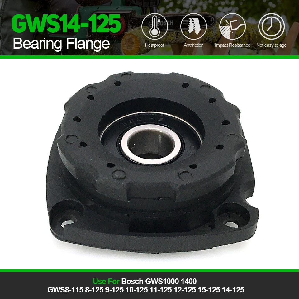 1Pc Replace Bearing Flange For Bosch GWS1000 1400 GWS8-115 8-125 9-125 10-125 11-125 12-125 15-125 14-125 Angle Grinder