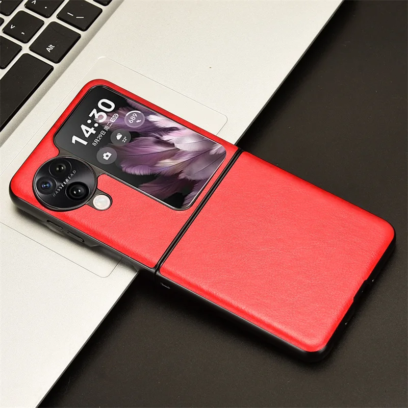 For OPPO Find N3 Flip Case For OPPO Find N3Flip Two-color lychee Phone Case Bumper Back Shockproof Case For Find N2 Flip Cover