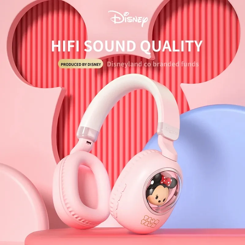 

2023 New Disney Anime Mickey Mouse Headset Bluetooth Headset Colorful Atmosphere Lights Gaming Running Outdoor Sports Headset