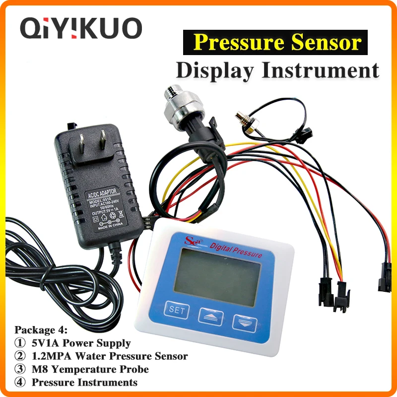 LED Screen Pressure Sensor Digital Display Instrument Electronic Detector