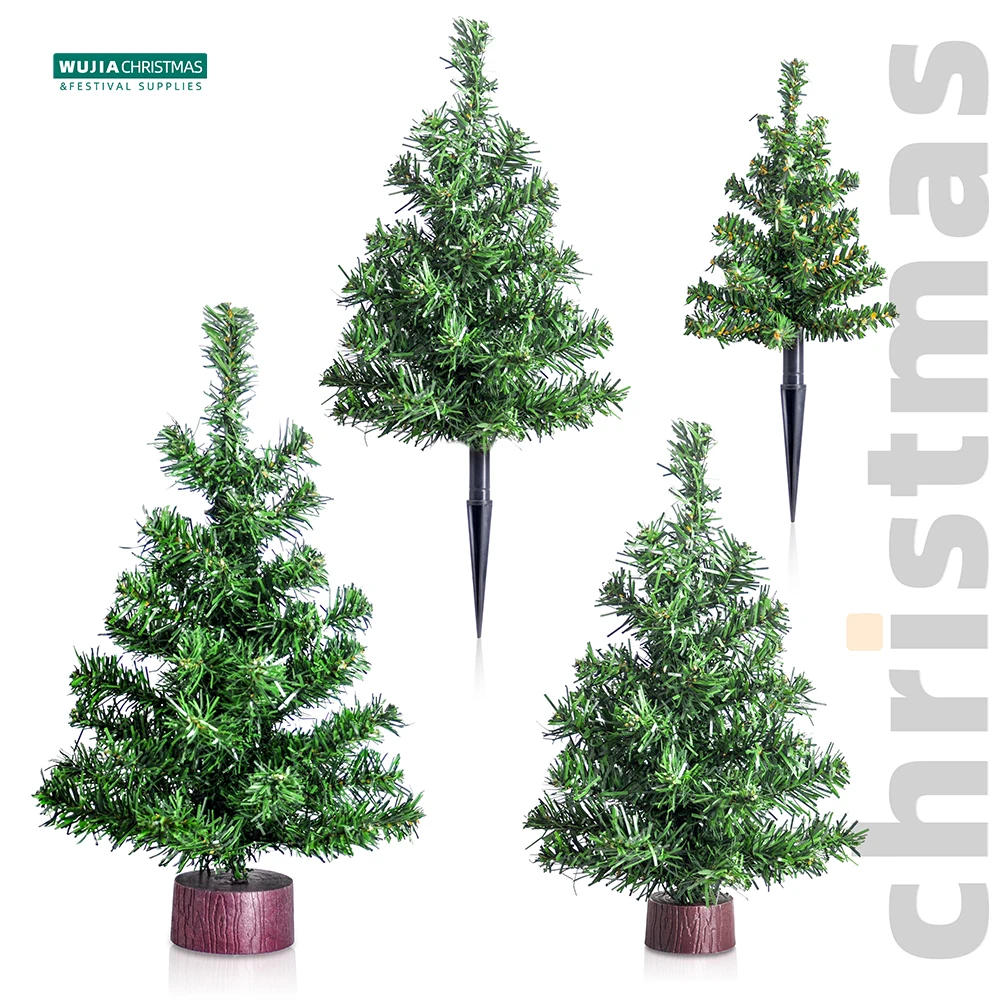 20/25/30/40cm Christmas Tree Cute Mini Green Small Pine Tree Mall Window Desktop Gifts Festival Party Supplies for Home New Year