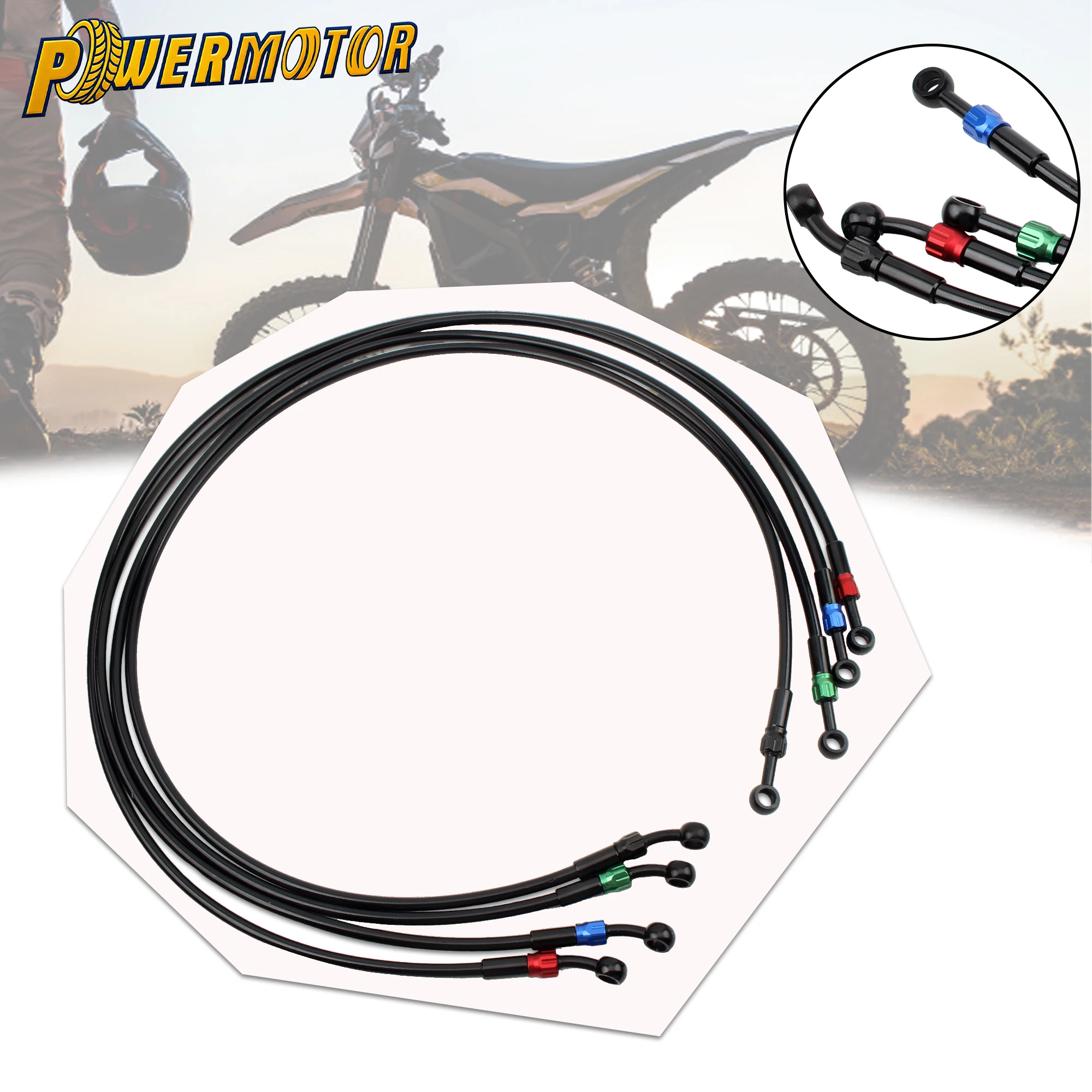 

120cm Universal Motorcycle Brake Hose Brake Line Clutch Oil Tube Pipe ATV Dirt Pit Bike Tuning Spare Parts Racing Accessories