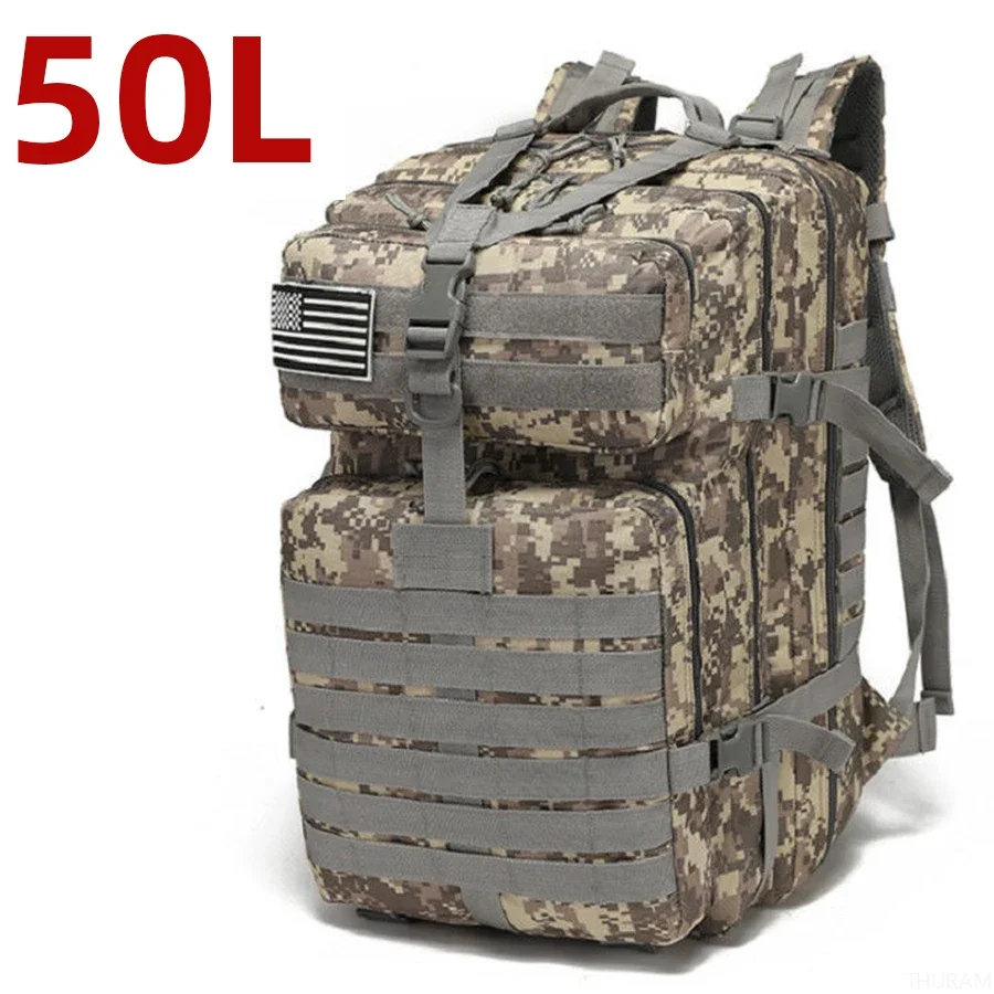 25L/50L Stevig Nylon Waterdichte Tactische Sport Trekking Vissen Jacht Camping Wandeltas Rugzak Outdoor Rugzakken