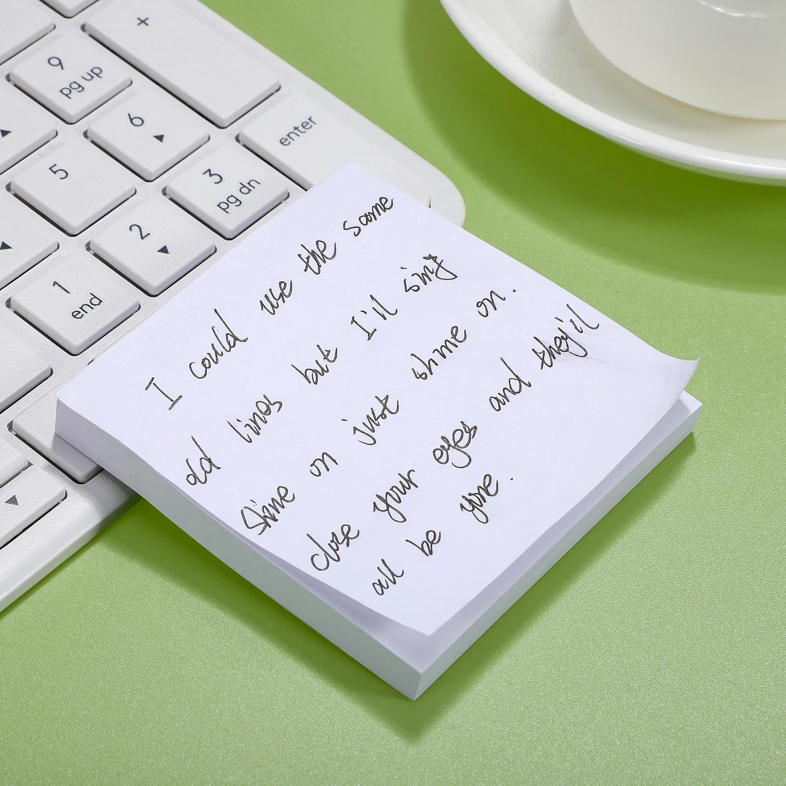 

3 Pcs and Stationery Desk Notepad Self-stick Office Memo Pads White Small Student