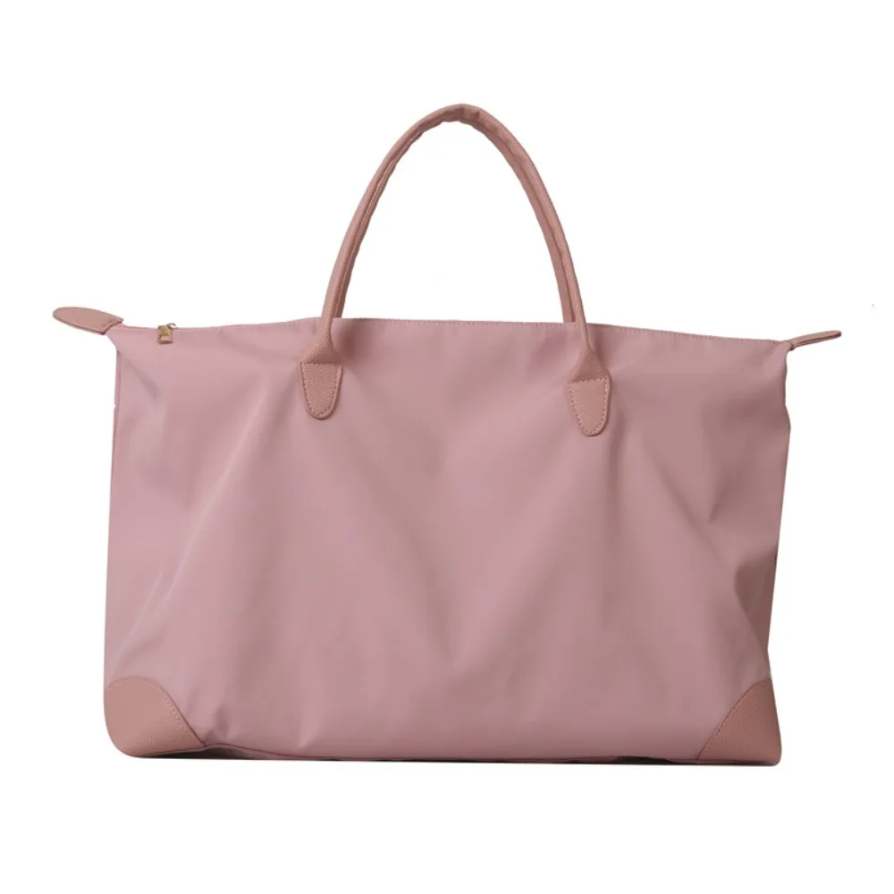 

Solid Color Oxford Tote Bag Large Capacity Waterproof Nylon Shoulder Bag Korean Style Shopping Bag Simple Underarm Bag Travel