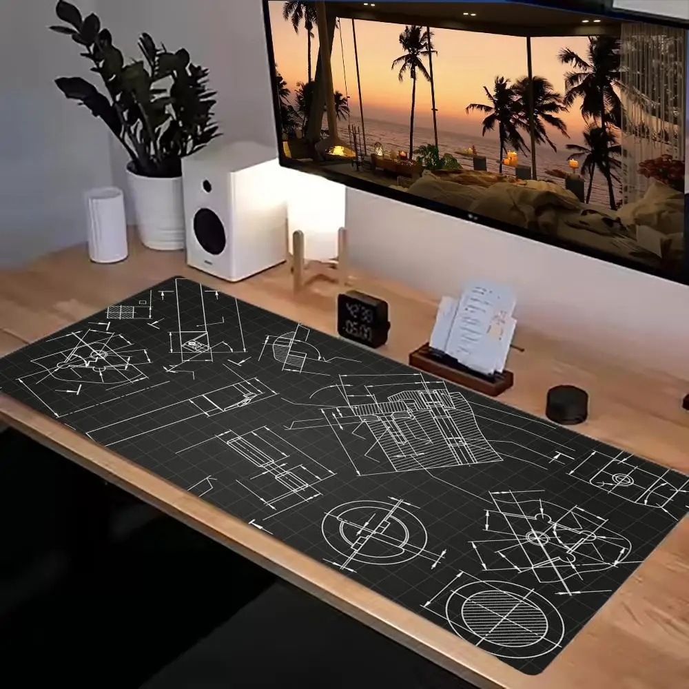Playmat Mouse Pads For Games Game Card Pad With Constellation Line Diagram Pattern For Laptop Office Keyboard Mat