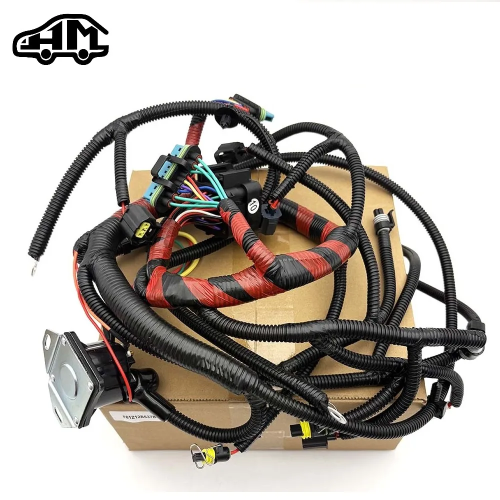 New High Quality OE:F81Z12B637BA F81Z-12B637-BA For Ford F250 F350 F450 F550 Super Duty 7.3L Engine Wiring Harness