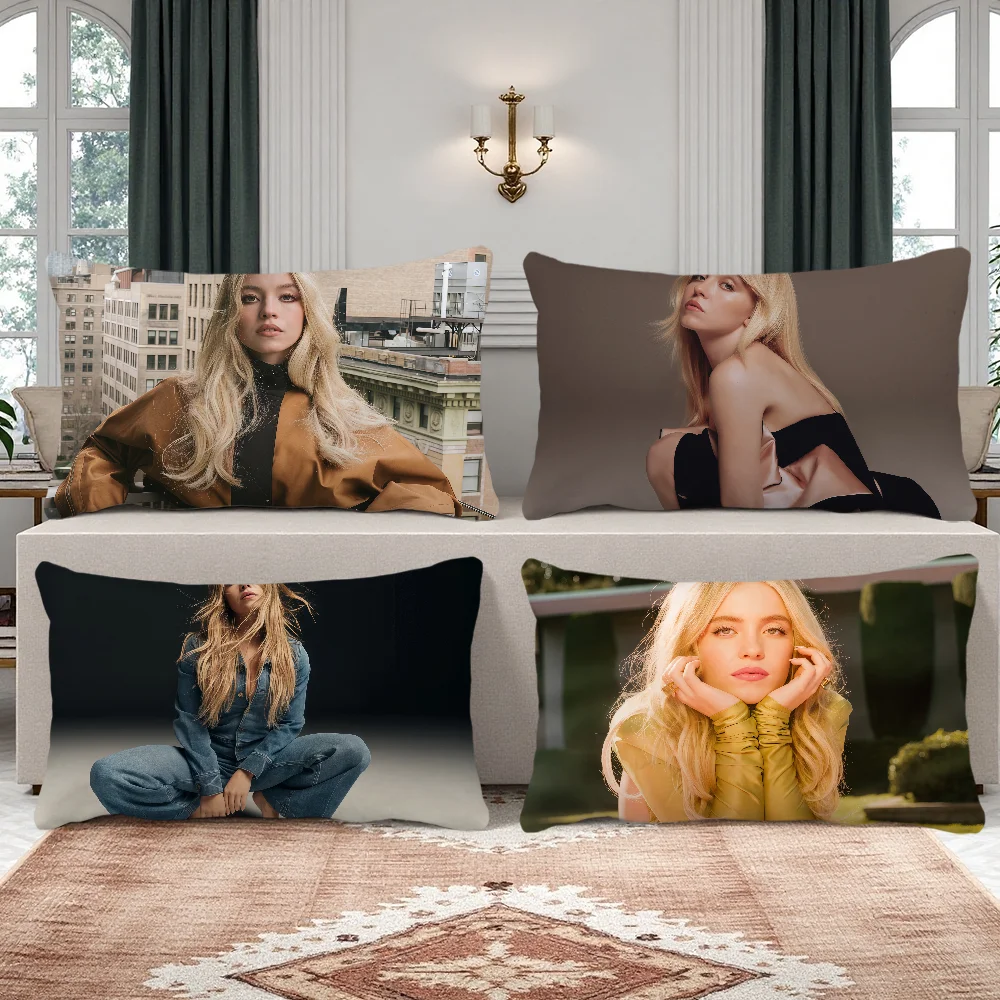 Actor S-Sy-DnEy S-Swe-en-ey cushion cover Rectangle Pillow Case Printing Bedside Sofa Room Home Decoration Pillowcase