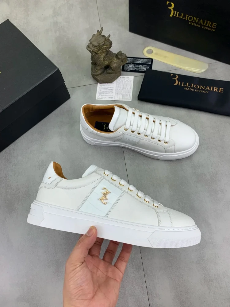 BILLIONAIRE OECHSLI Shoes Men‘s Cowhide 2025 new comfort outdoors high quality embroidery business European big size 38-44