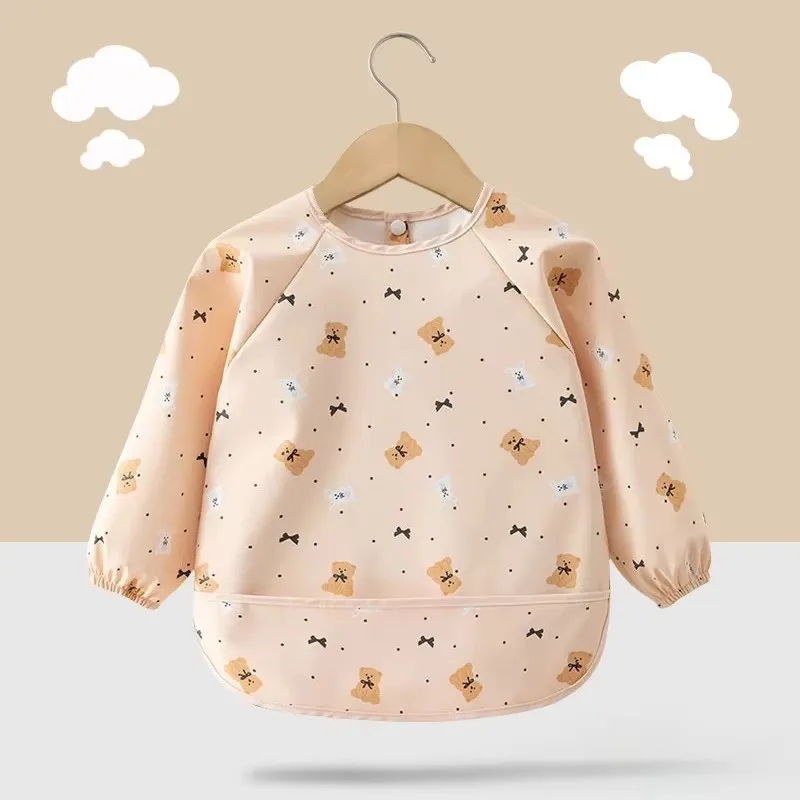 Baby Waterproof Long Sleeve Bibs, 1-3Y