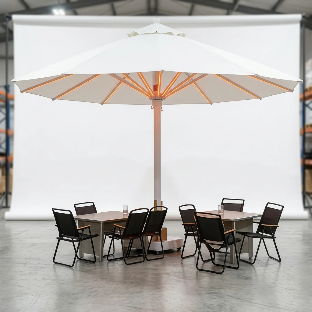 Factory Custom Parasol Set With Extra Accessories Fiberglass Rod Custom Canopy for Global Bulk Client Wholesale Procurement