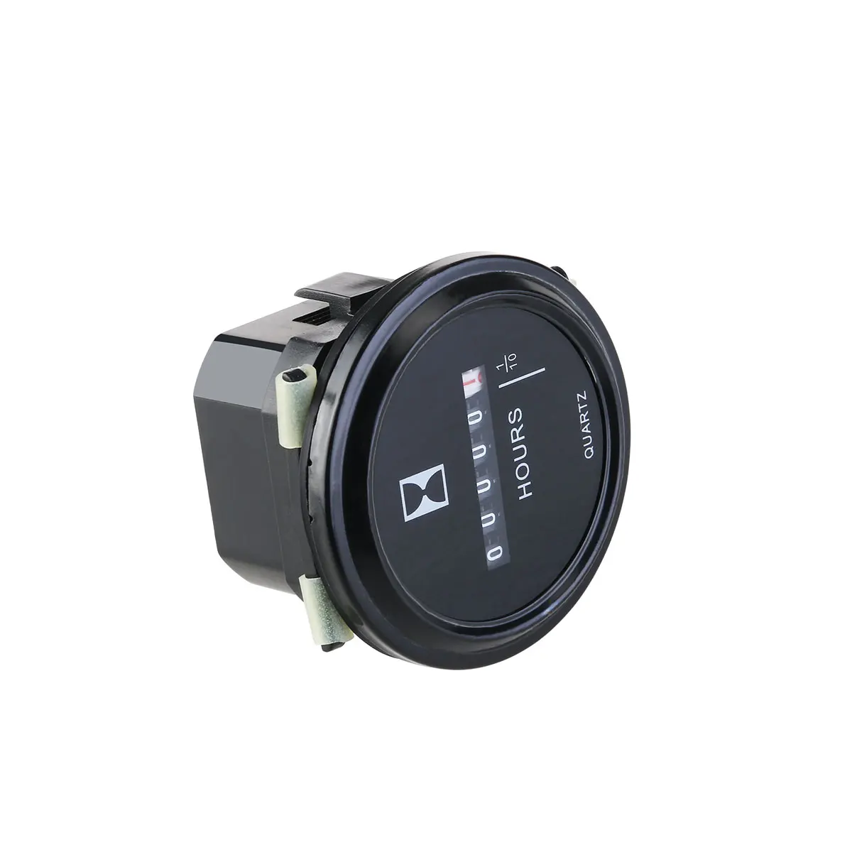 

10V-80V Quartz Hour Meter Gauge Round Shape 6 Digital Display Durable Waterproof Steady Duration