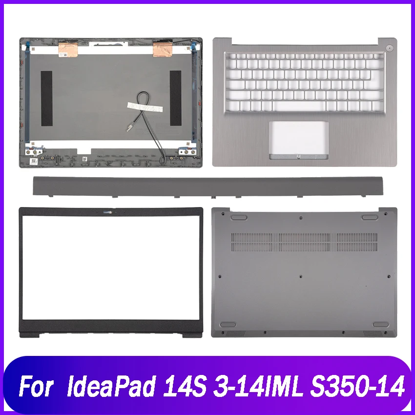 

New Laptop LCD Back Cover/Front Bezel/Palmrest/Bottom Case Rear Lid/Hinge Cover For Lenovo IdeaPad 14S 3-14IML S350-14 Silver