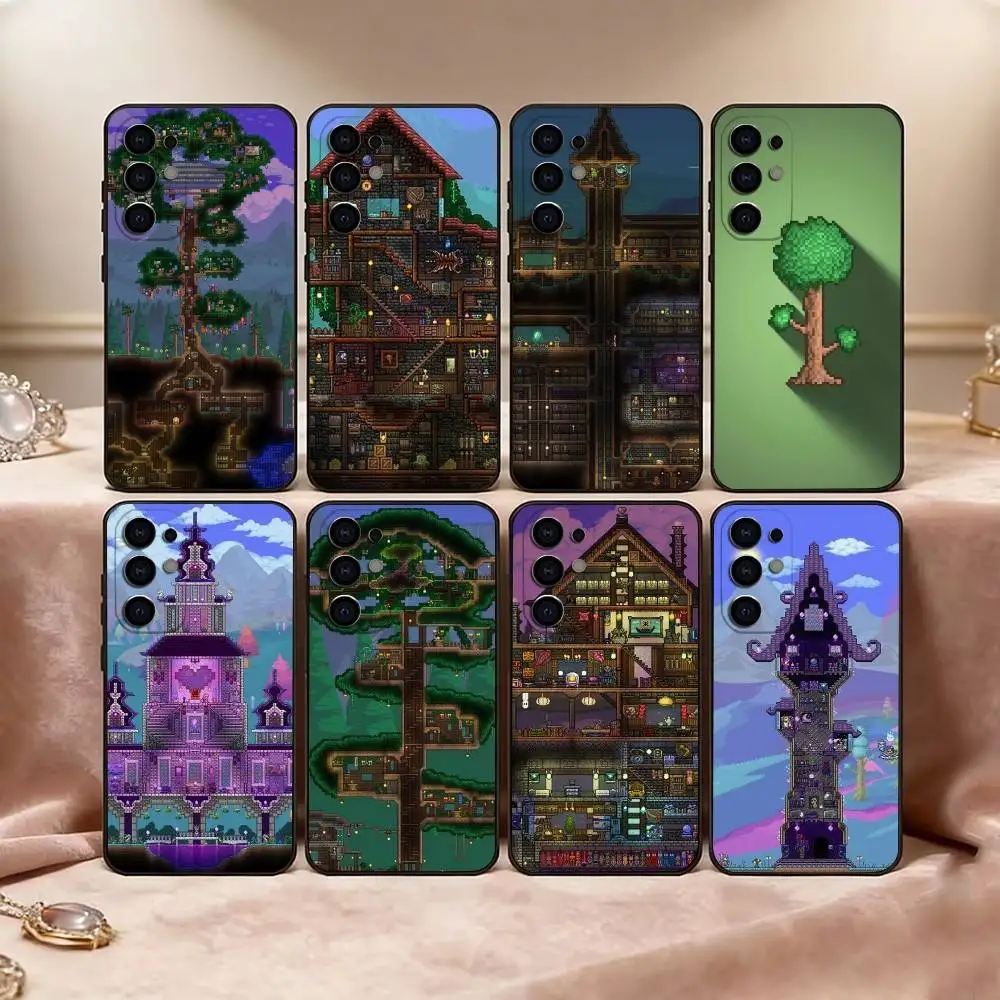 

T-Terraria G-Game Phone Case For Samsung S25,S24,S21,S22,S23,S30,Ultra,S20,Plus,Fe,Soft Silicone Black Cover