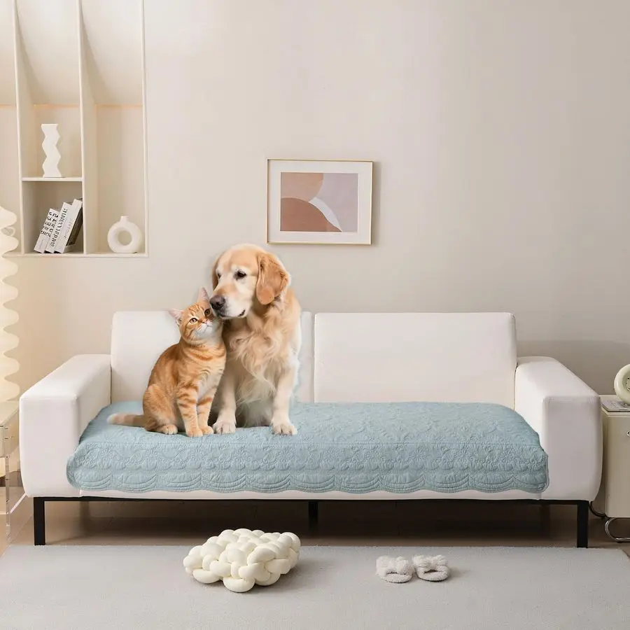 

Защитные чехлы для мебели для домашних животных, хлопковые чехлы для диванов и подушек, жаккардовые чехлы для диванов с вышивкой для собак, мягкие чехлы для мебели для домашних животных