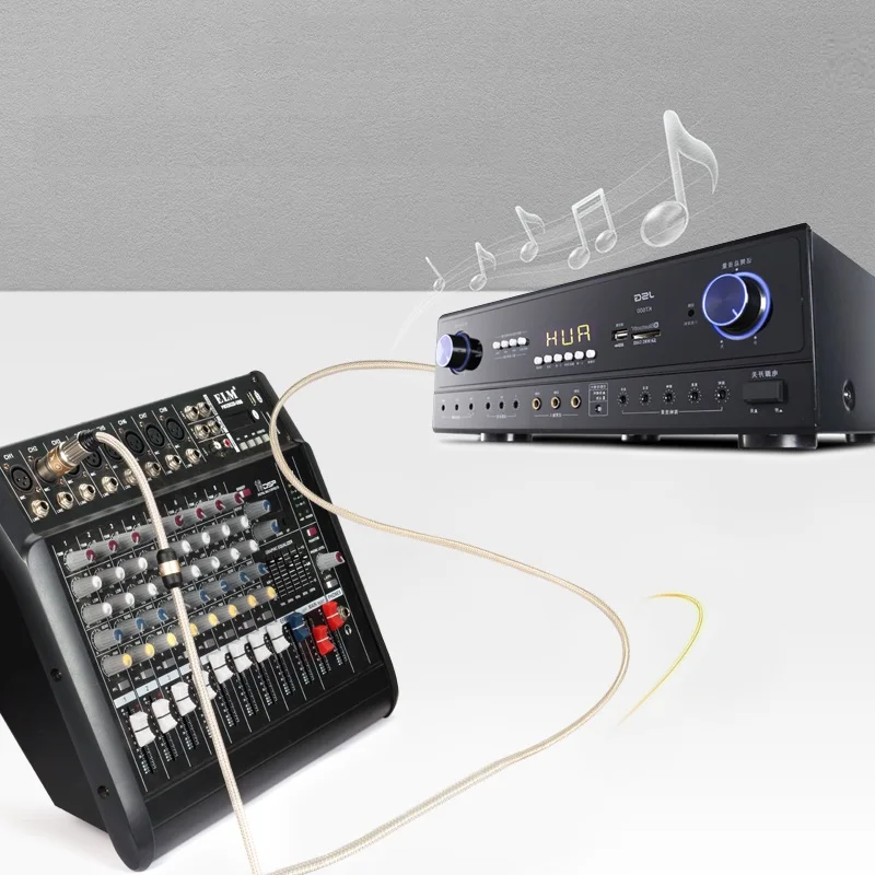 Аудиокабель Hi-Fi RCA-XLR «папа» для микшерных консолей AV-приемник Усилитель XLR 3-контактный к динамику RCA Несбалансированные соединительные шнуры