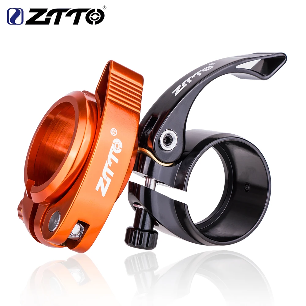 ZTTO MTB Folding Bike Seat Post Clamp Quick Release Lock Ultralight Bicycle Seat Tube Mount 39.8 40.8mm For 33.9mm