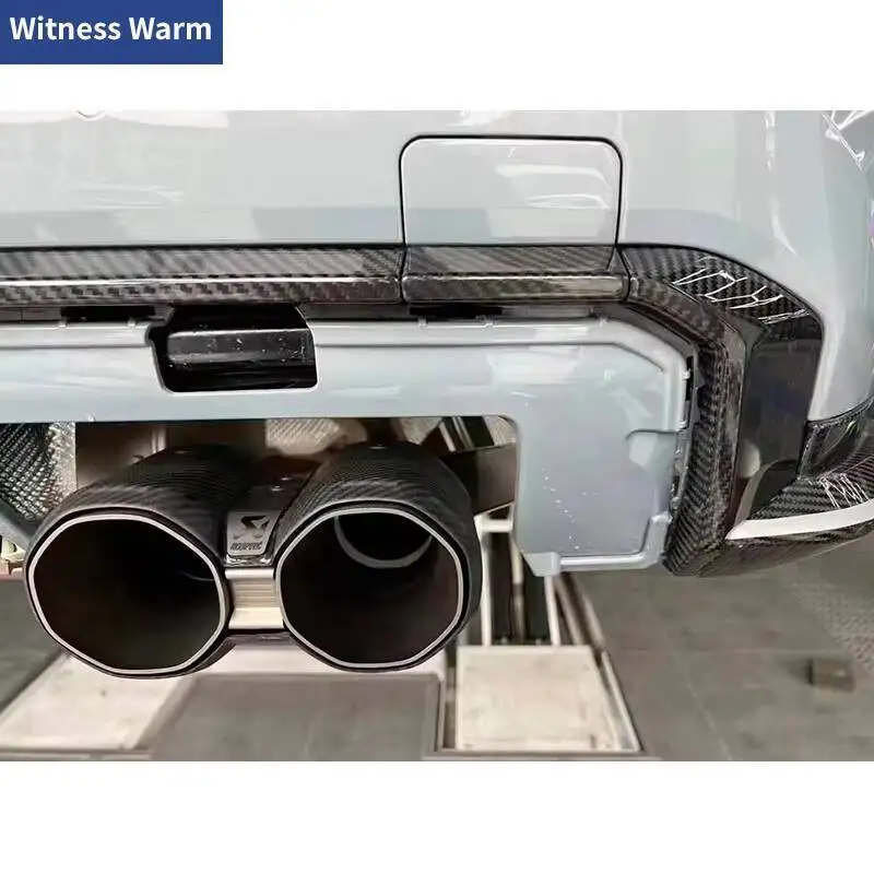 مادة ألياف الكربون الجافة شفة ممتصة للصدمات الخلفية الناشر الزخارف لسيارات BMW M3 G80 M4 G82 G83 طقم هيكل السيارة ضبط 2021-UP