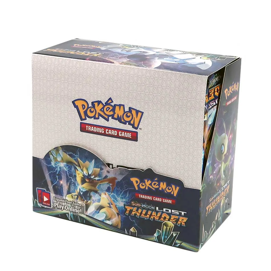 Jogo de Cartas Colecionáveis Pokémon, Sol e Lua, Evoluções XY, Caixa Booster, 324 Unidades