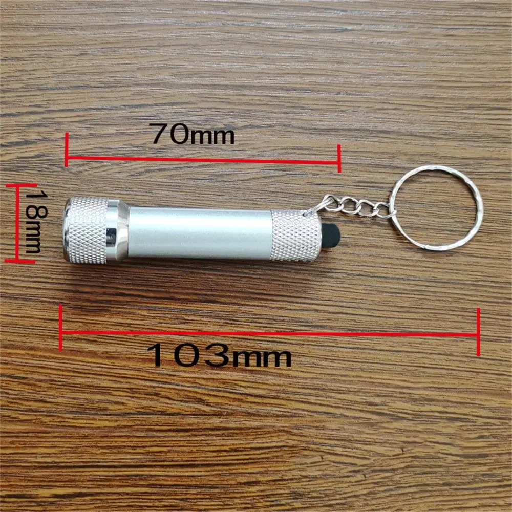 Portable Mini Flashlight Keychain Super Bright LED Lights with Batteries Emergency Walking Outdoor Gadgets Night Lamp Key Ring