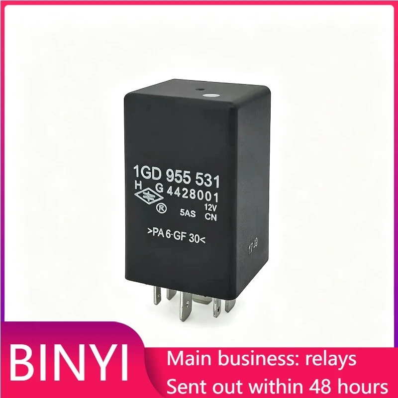 1GD955531 G4428001 DC12V 9Pin Automotive Flasher Relay Vehicle Turn Signal Hazard Light Control Relay Replacement