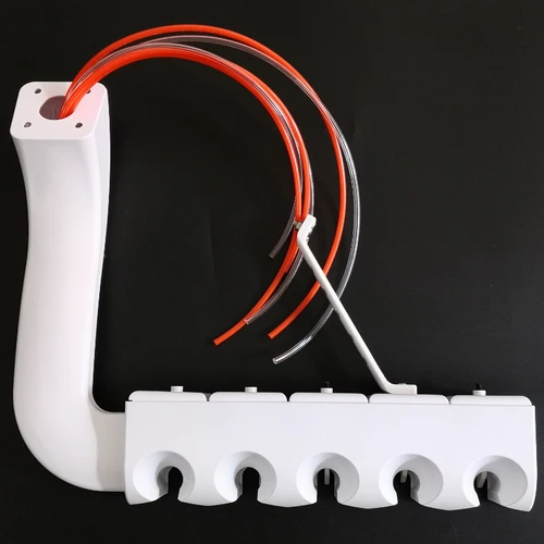 Imagen 2 del producto Accesorios de equipo para silla Dental, colgador de Quintuple, máquina de limpieza de teléfono móvil, caja de gato, estante de Quintuple de plástico, asiento de dentista