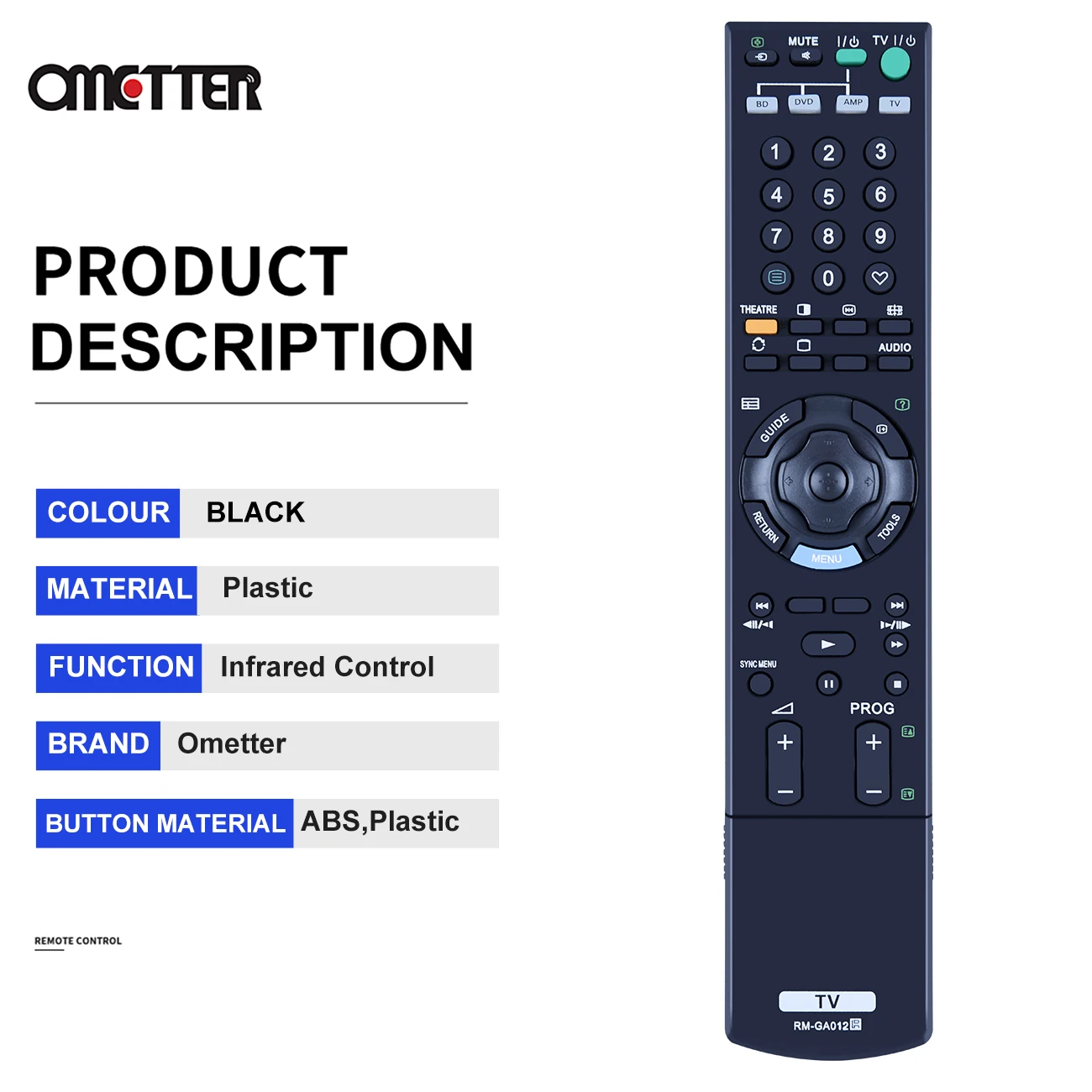 Nouvelle télécommande RM-GA012 adaptée à Sony TV, KLV-52Z450A KLV-46Z450A KLV-40Z450A