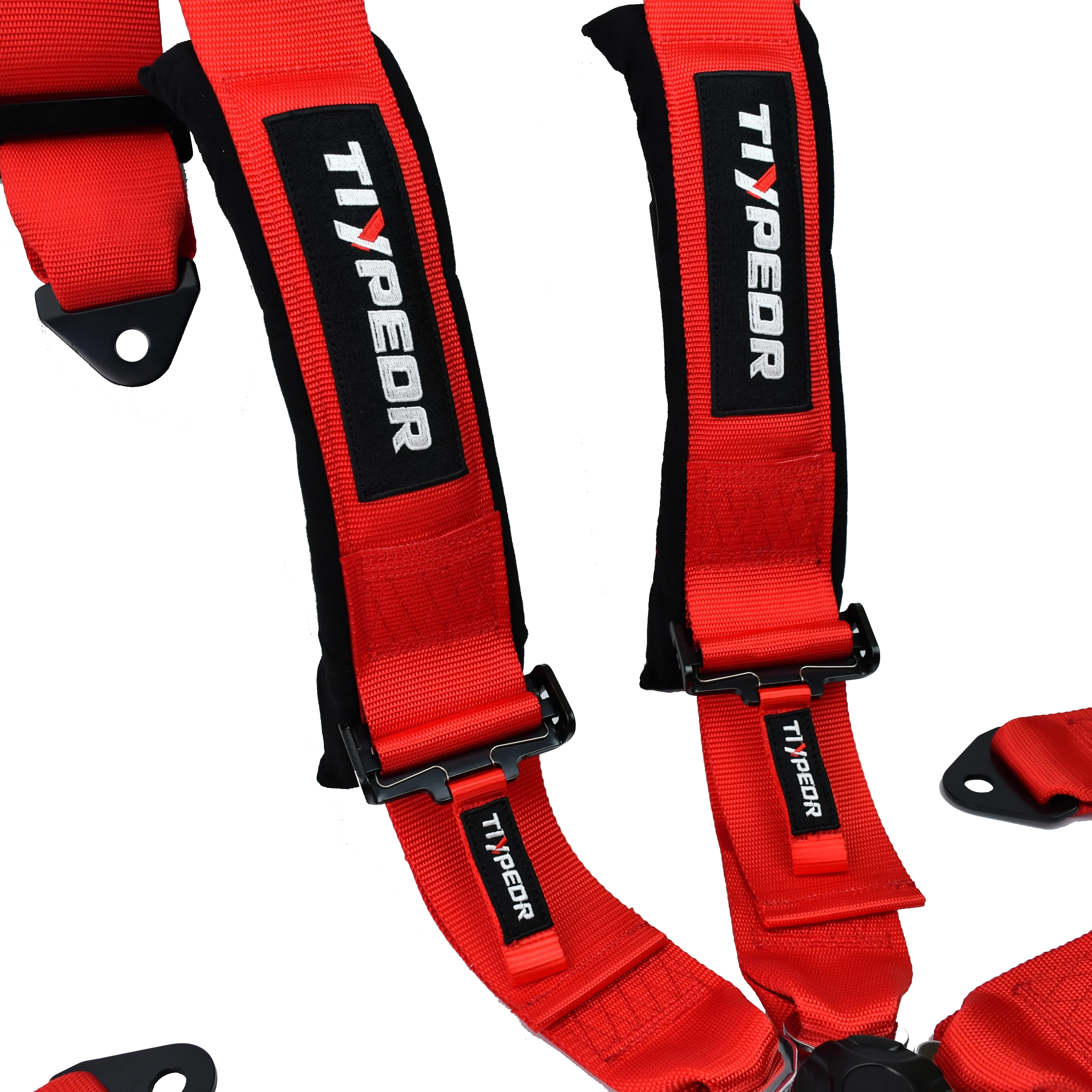 Certification SFI Tiypeor Ceinture de sécurité universelle de course à 5 points Ceinture de sécurité de course de sécurité de voiture en polyester de 3 pouces