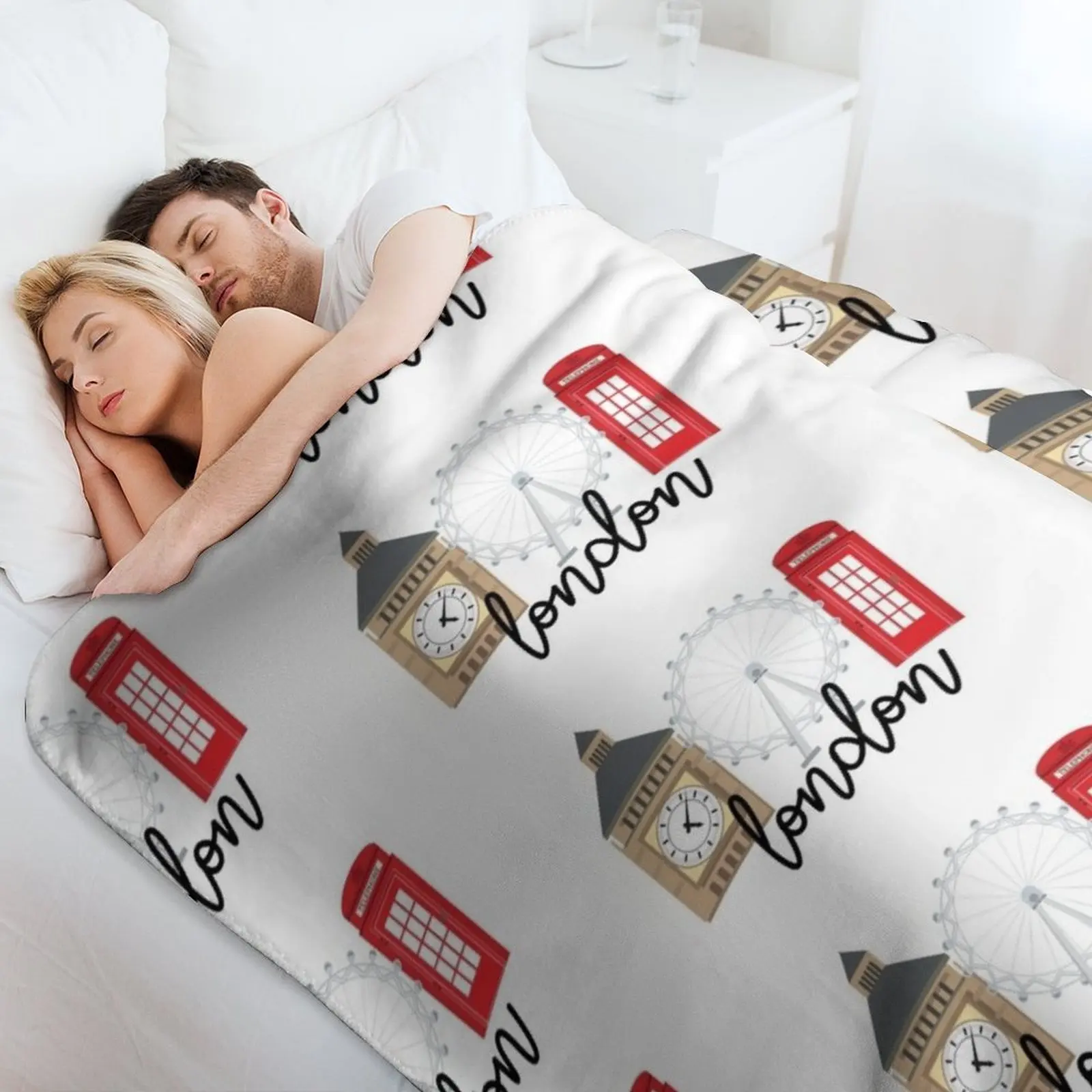 London Throw Blanket Soft Comfort Blanket for Reading Watching TV view 4