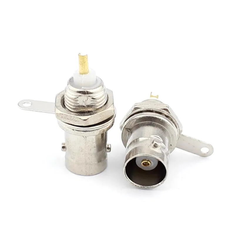 

RF coaxial connector BNC-KYD nut panel fixed pin slot welding head oscilloscope/monitoring socket