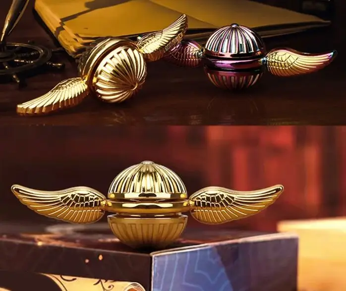 Gyroscope du bout des doigts à ailes métalliques, Fidget Spinner, Anti-pression, pour enfants et adultes, jouet de décompression supérieur