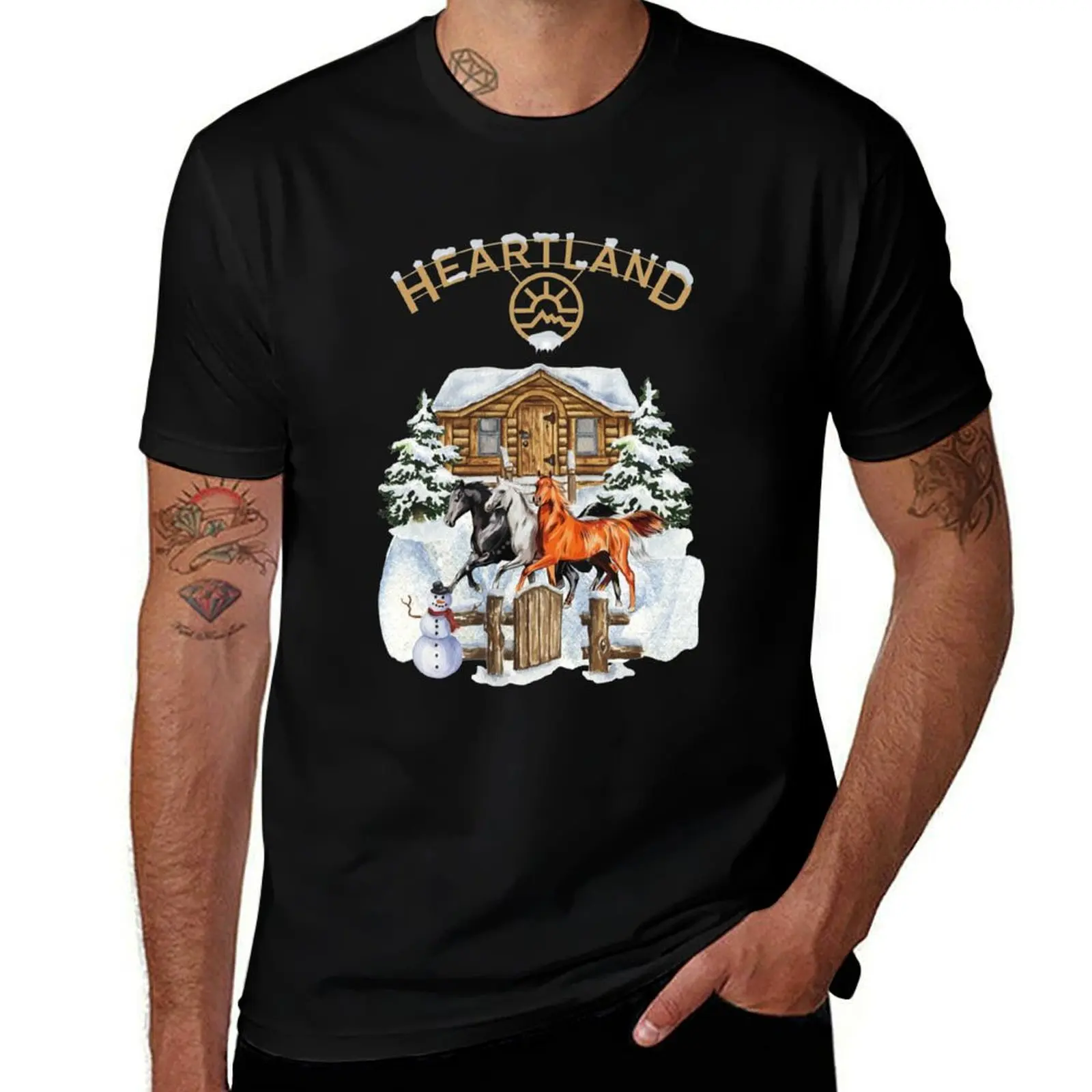 

Heartland, Heartland Ranch, Heartland christmas, merry christmas, Horse Lovers , Horse Owner Essenti T-Shirt