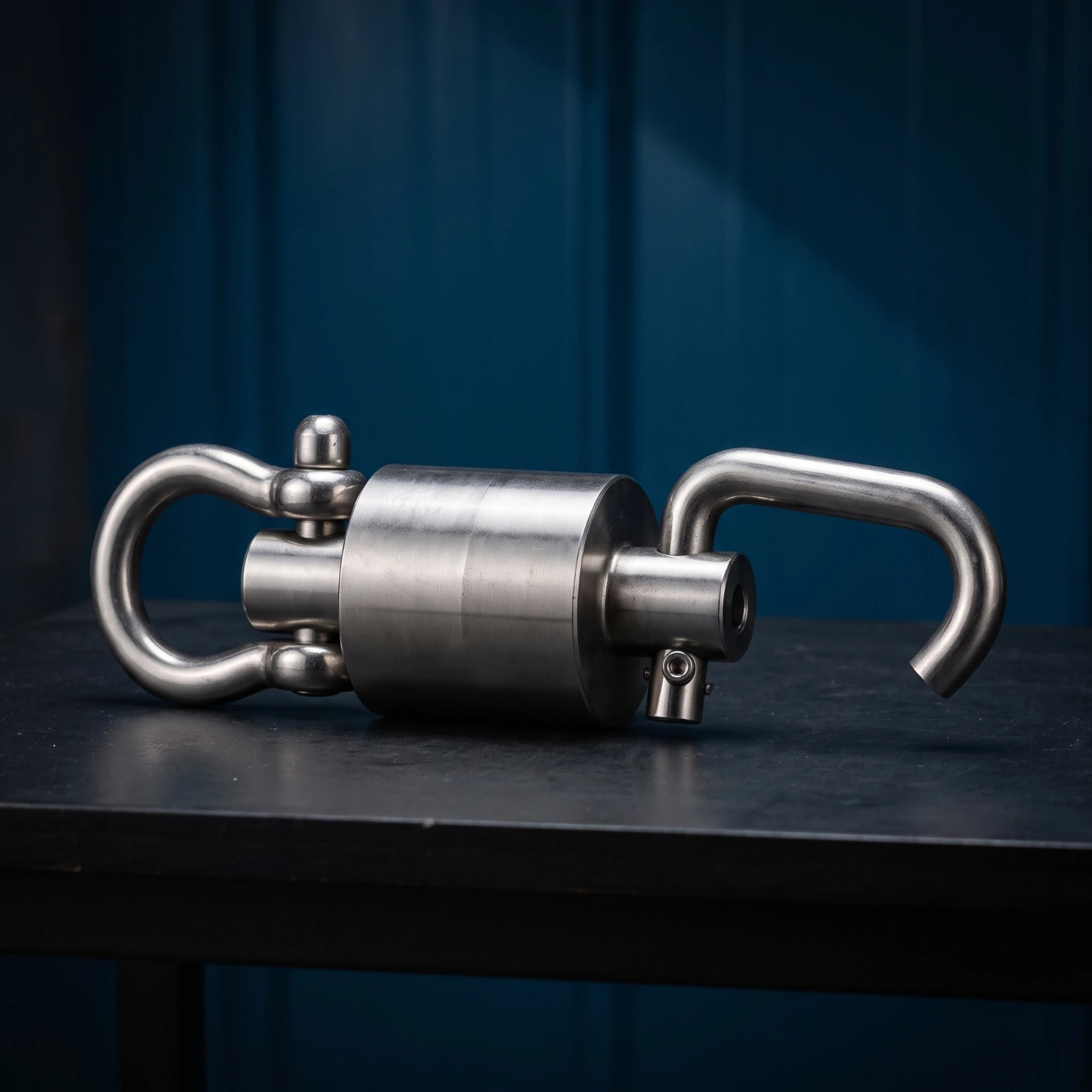 Swivel Connector Corrosion-Resistant Swivel Joint Rotating Connector Compact Hardware Long-Lasting for Riggers, Rigging