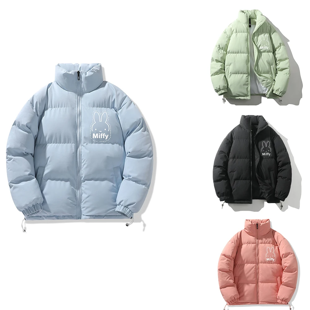 

Miffy Winter Thickened Cotton-Padded Jackets In Colors Casual Couple Bread Jackets Looseouterwear Cotton-Padded Jackets