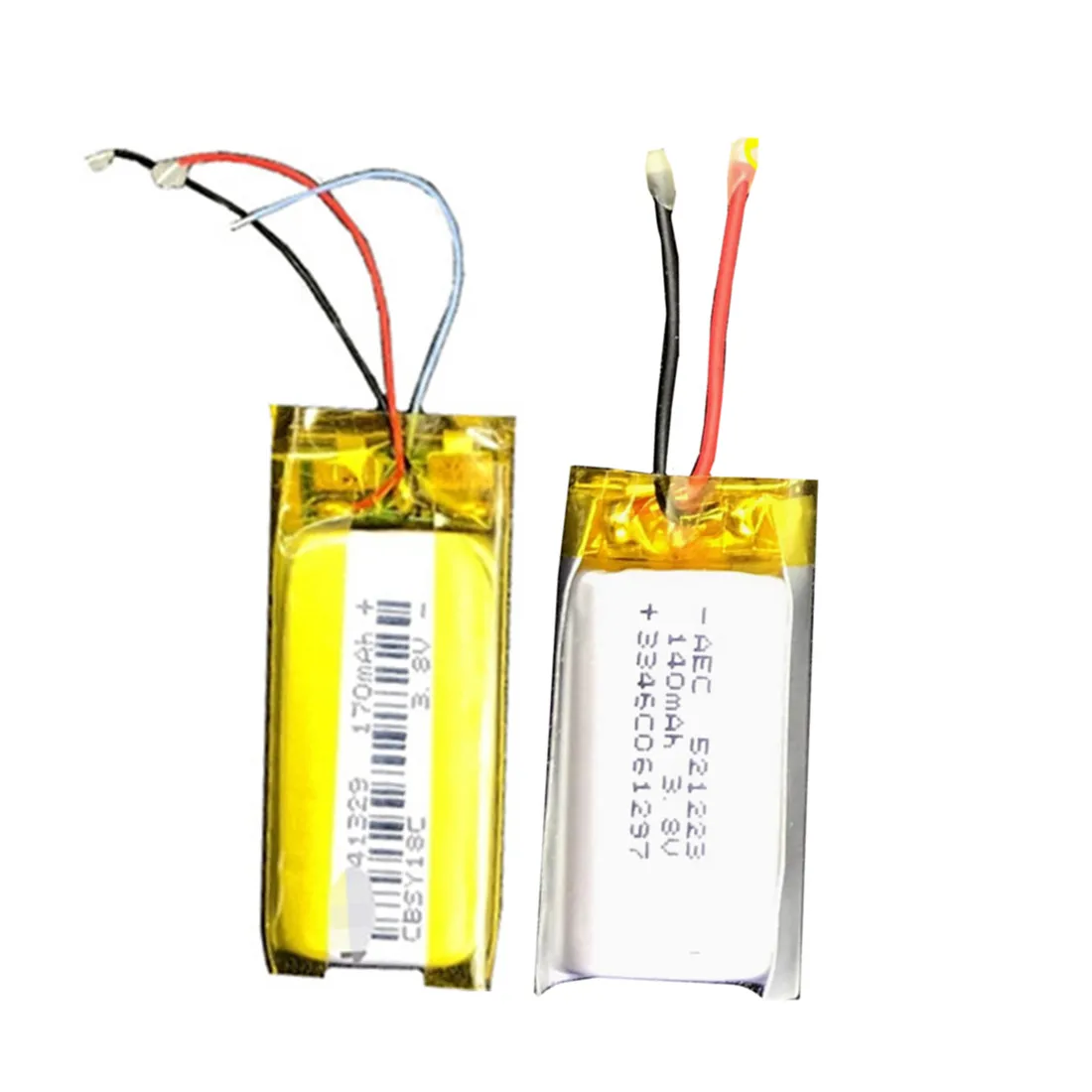 2PCS/Lot 491328 541329 541325 521224 135mAh 170mAh 183mAh 2/3 Wires Headset Battery for Shokz Aeropex AS650 AS660 AS800 AS820
