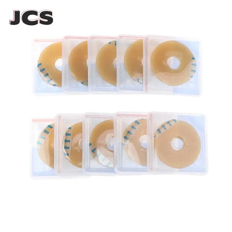 10Pcs/box Colostomy Bags Anti-leak Ring Portable For Stoma Bags Supplies Protective Barrier Rings Ostoma Bag Assistance