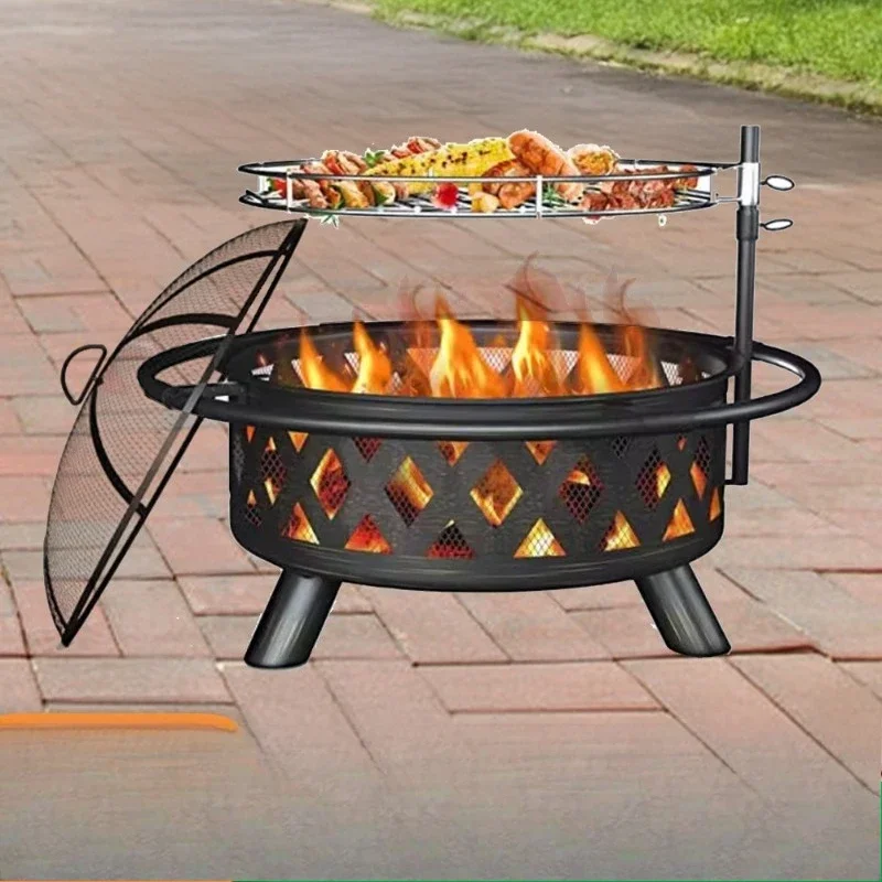 Outdoor bonfire Indoor courtyard Gala BBQ grill Charcoal brazier Heating Wood stove Fire grill BBQ grill