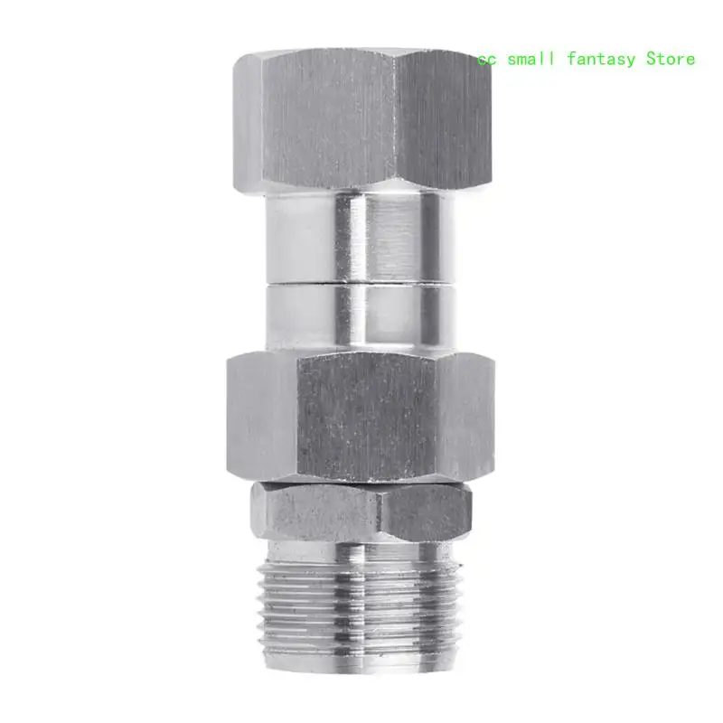 R3MA Stainless Steel Pressure Washer 3/8 Inch NPT Male Thread Fitting/M22 14mm Joint Kink Quick Connector