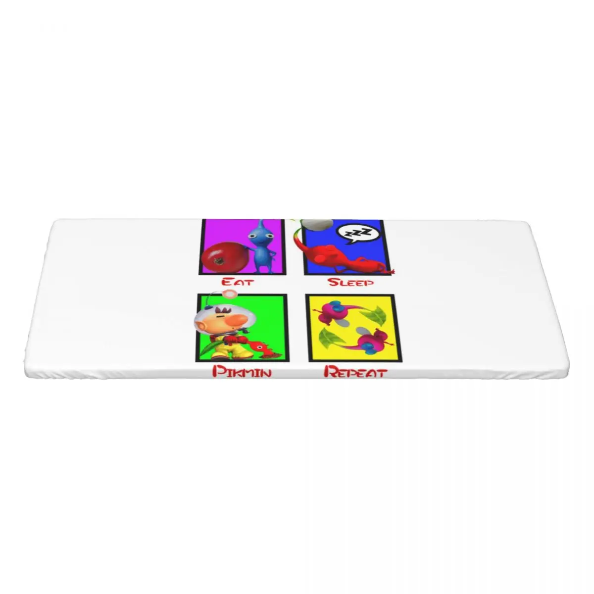 Eat Sleep Pikmin Repeat Customized Rectangular Tablecloth Waterproof Table Cover for Dining Events Table Cloth
