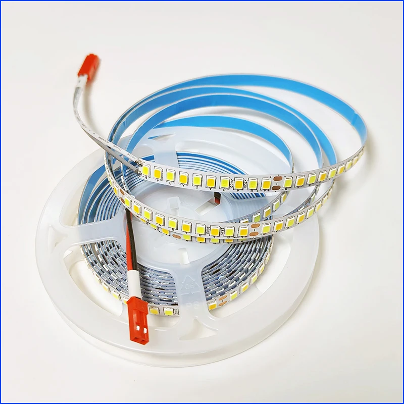 3 Meter 2835-200d-7Mm-5b10c × 2 Dubbele Kleuren Constante Stroom Led Strip Voor Het Repareren Van Kroonluchters, 3000K + 6500K Led Lint.