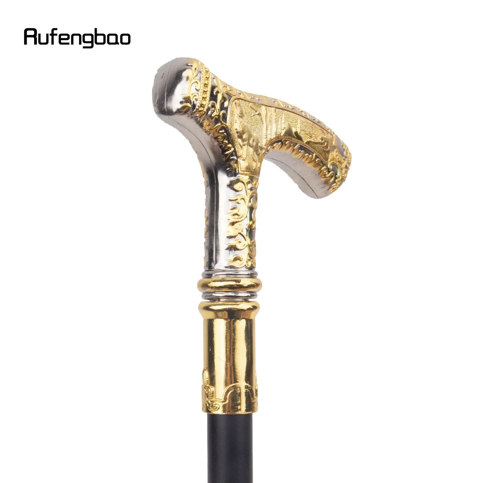 الذهبي الأبيض الذئب نمط فاخر عصا للمشي حفلة موضة ديلوكس صندوق عصا للمشي ديكور Cospaly Steampunk واستخدام 89 سنتيمتر