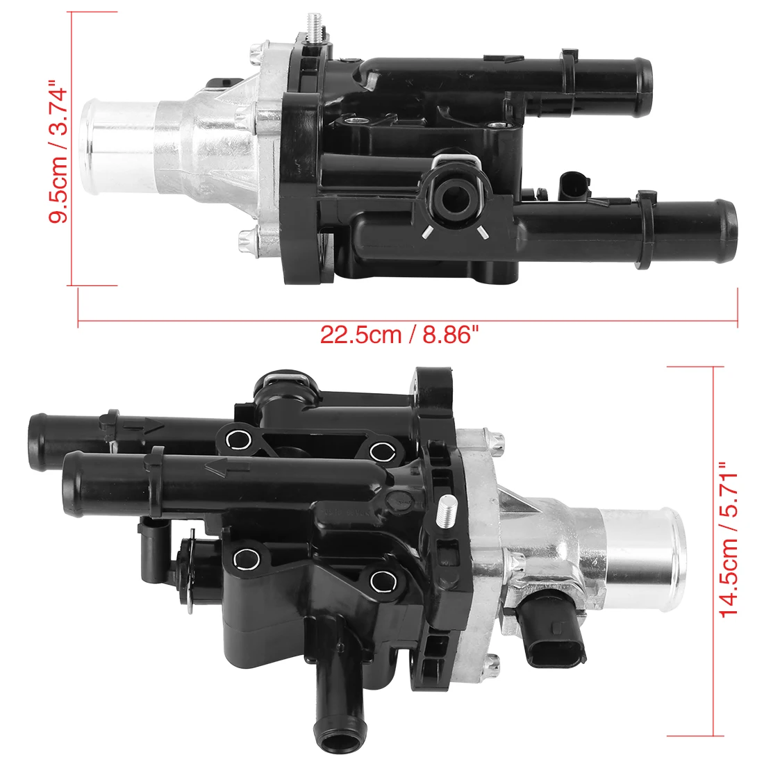 

X Autohaux Car Thermostat Housing 98℃ 25189437 96984102 for Chevrolet Aveo 2009-2011