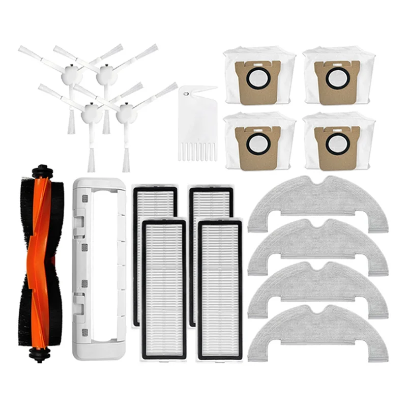 

For Robot Vacuum X10 Robot Vacuum Cleaner Parts Replacement Main Side Brush Hepa Filter Mop Cloth Dust Bag