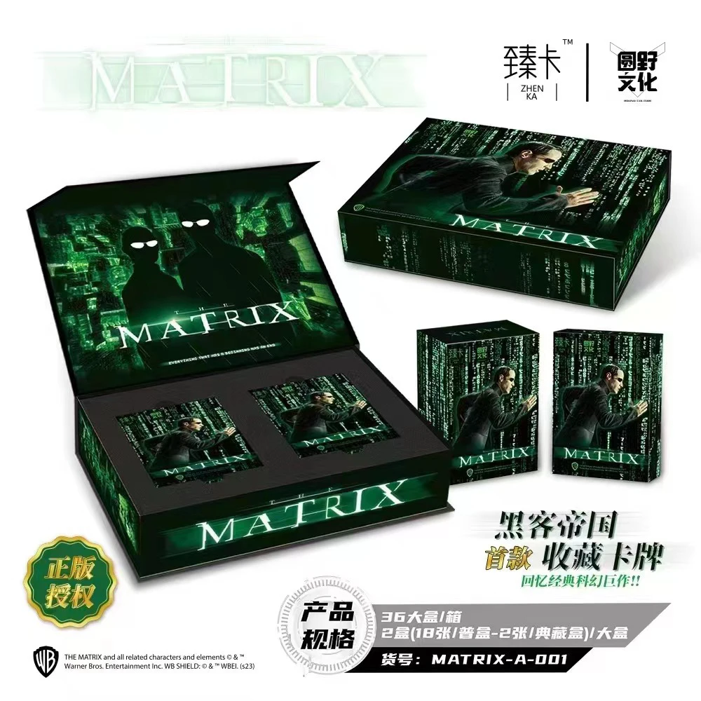 

The Matrix Collection Cards Booster Box Movie Character Trinity Neo Exquisite Peripheral Rare Game Card Kids Hobby Toy Gift