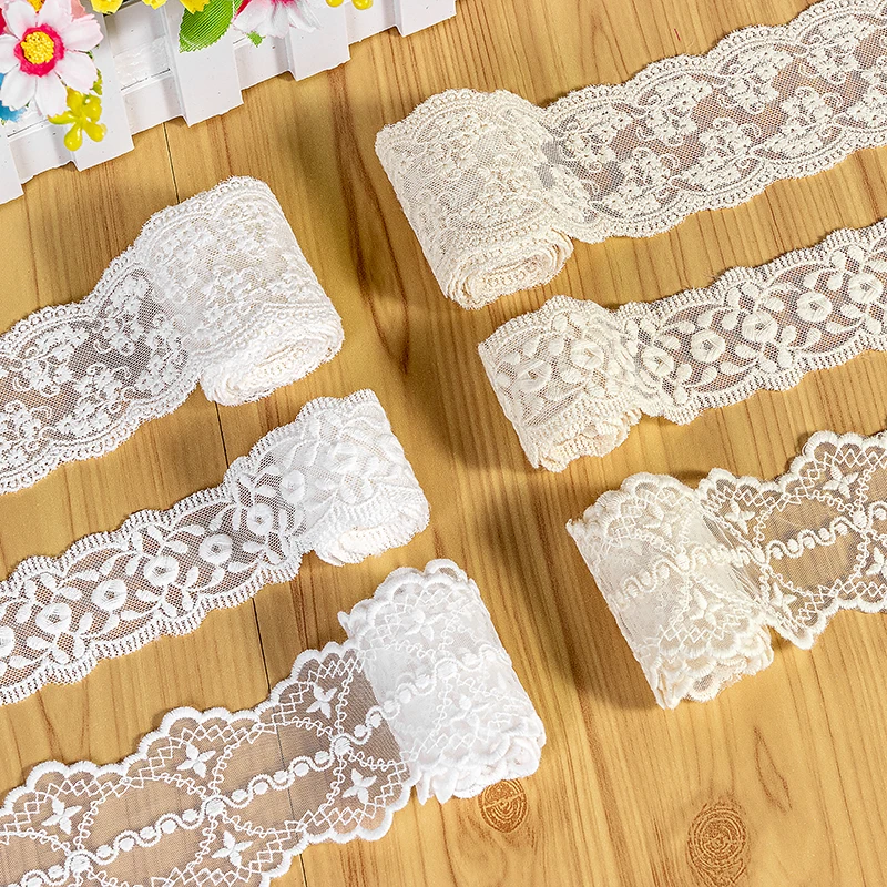 Good Quality Cheap 3yards/lot Retro cotton embroidered lace accessories trimming lace skirt hem accessories X623