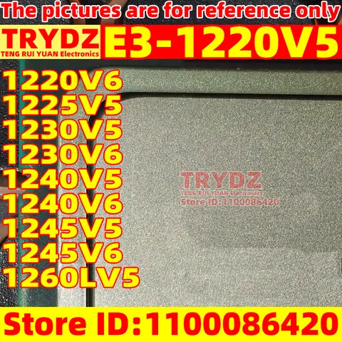 1pcs Used E3 1220V5 1220V6 1225V5 1230V5 1230V6 1240V5 1240V6 1245V5 1245V6 1260LV5 LGA1151