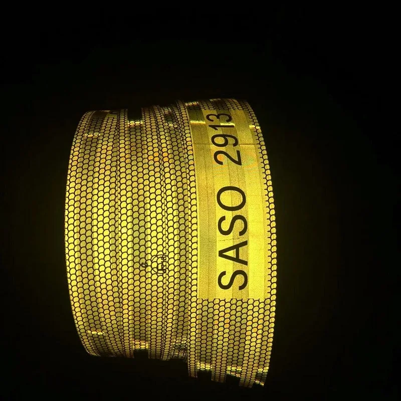 SASO 2913 High Quality PET Plating Aluminium Reflective Tape 5cm*5m Reflective Adhesive Strip Conspicuity Film For Truck Trailer