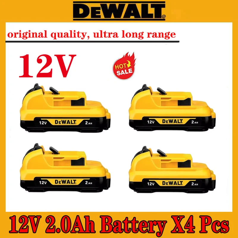 12V DEWALT 2.0Ah battery wireless charging lithium-ion battery, DCB120,  DCB124, DW089LG, DCD701F2 DCF8 DCD706 DCD700 power tool